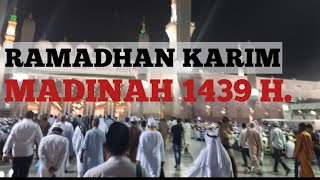 Sambut Ramadhan di Madinah, Suasana Selepas Terawih 1 Ramadhan 1439 H.