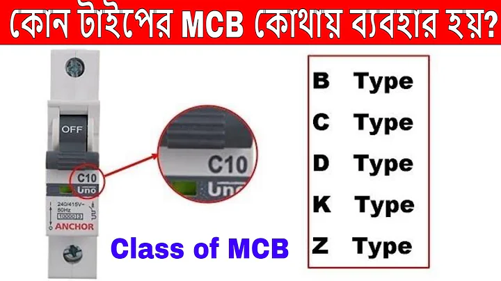B C D K Z Type of MCB And there Uses | Types of miniature circuit breaker |  B Series , C Series MCB
