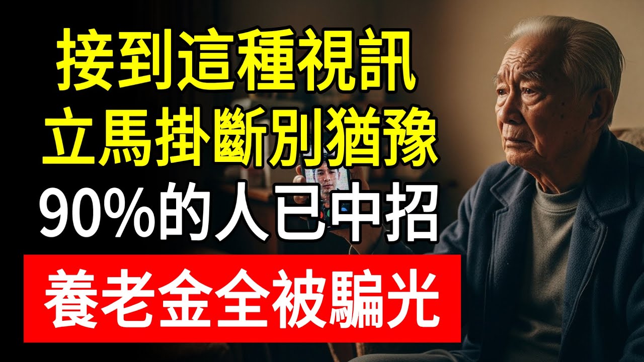 接到這種視訊，立馬掛斷別猶豫！90%的人已中招！養老金全被騙光！#老林 #真知生活 #養老金安全 #中老年人防騙 #電話詐騙 #Line詐騙 #人工智慧