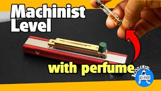 Machinist level with a perfume vial