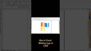 how to create a windows logo in CDR #trendingshorts #learning #coraldraw #exceltips #computer #trend