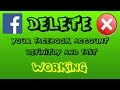 How to delete your facebook account definitely and fast  working 100