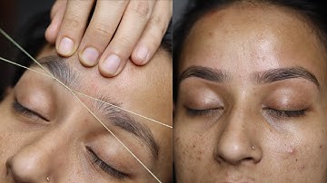 Eyebrow Threading | Eyebrow Threading Tutorial For Beginners | आइब्रो थ्रेडिंग कैसे बनाएं