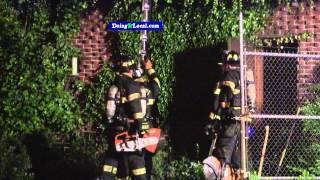 Fire Damages Abandoned Factory In Bridgeport