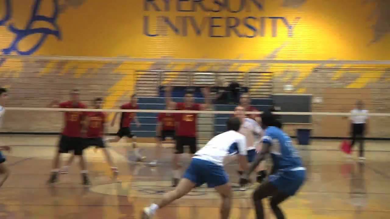 Men's Volleyball Ryerson vs Guelph Jan. 30/09 YouTube