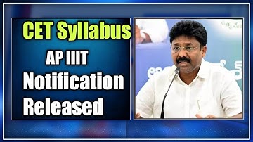 AP IIIT CET SYLLABUS 2021|AP iiit notification 2021-22|iiit notification 2021 ap|rgukt iiit