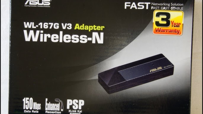 ASUS WL-167G V3 - YouTube