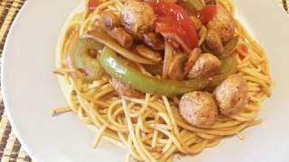Healthy Noodles With Soya Chunks - Chowmein Noodles - Homemade Noodles