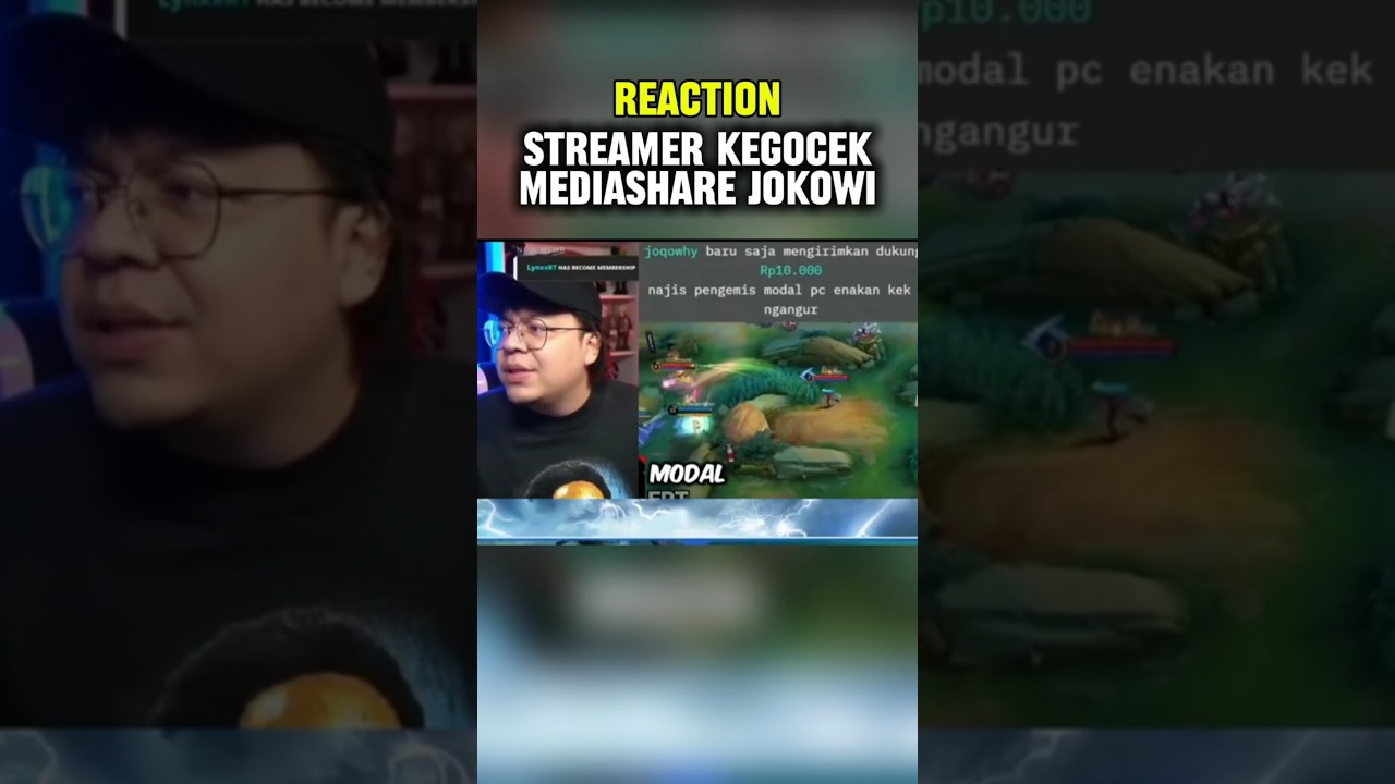 5 Reaksi Streamer Kegocek Mediashare Jokowi🤣 