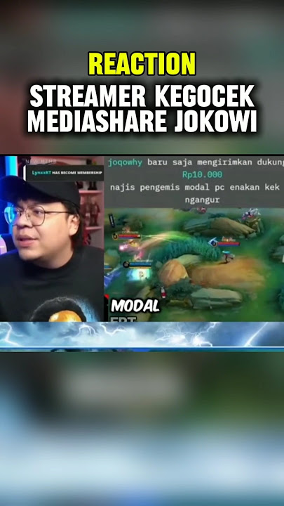 5 Reaksi Streamer Kegocek Mediashare Jokowi🤣 #deankt #jonathanliandi #pascolmulaimeresahkan