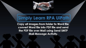 Copy images from folder to Word file, convert Word to PDF,  send PDF over Mail using Send SMTP Mail.