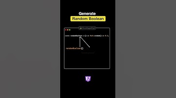 Generate Random Boolean in JavaScript
