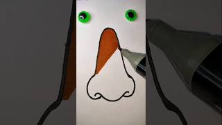 Nose #satisfying Coloring #asmr #art #shorts #coloring