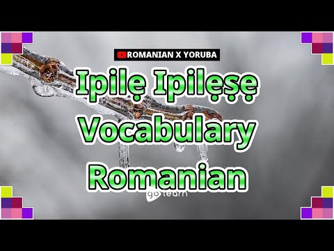 Ipilẹ Ipilẹṣẹ Vocabulary Romanian | Golearn