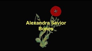 Video thumbnail of "Alexandra Savior - Bones [Lyric Video]"