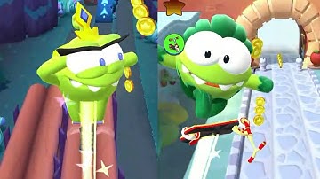 Om Nom Run - OM NELLE vs OM EARTH-NOM - Who Is Faster