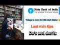 Last min tips for SBI clerk mains Exam‼️ Things to carry for SBI clerk mains😮 #sbiclerk #sbi #sbipo