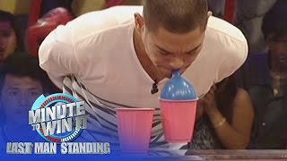 Balloon Pyramid | Minute To Win It - Last Man Standing