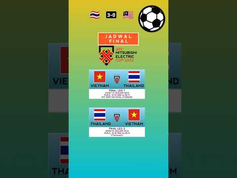 Jadwal final piala aff 2022 edisi 2023 #shorts