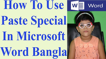 How To Use Paste Special In Microsoft Word Bangla