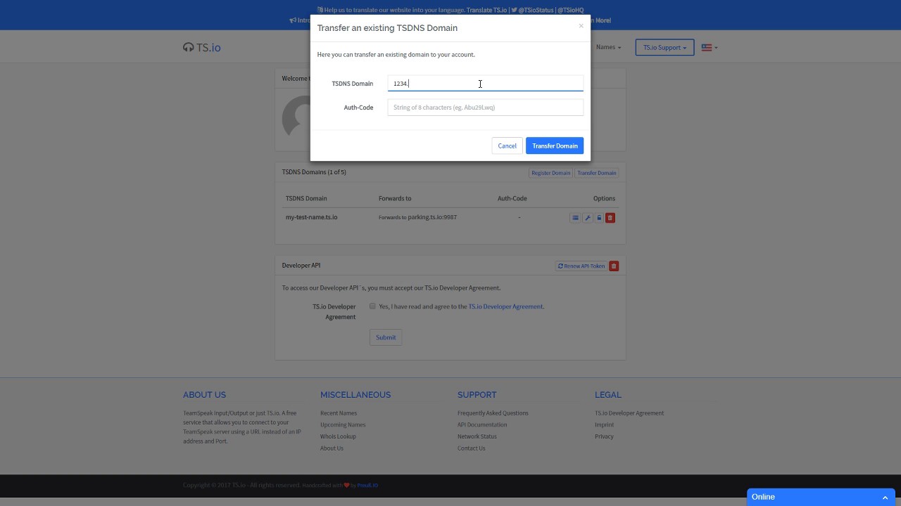 TS.io - Transfer Domain - YouTube TS.io - Transfer Domain - YouTube
