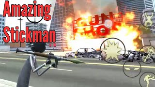 Amazing Crime Strange Stickman - Rope Vice Vegas Android Gameplay (HGamesArt) screenshot 5