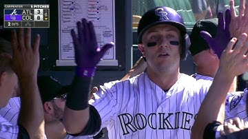 ATL@COL: Tulo belts a three-run shot to left-center