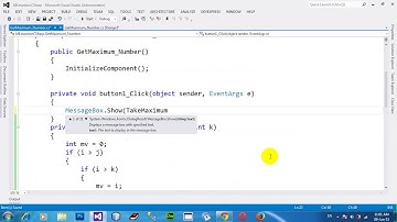 How to get maximum value in three numbers in C# NET 2012