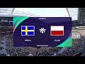 Sweden U17 vs Poland U17 (24/05/2024) UEFA U17 EURO 2024 PES 2021