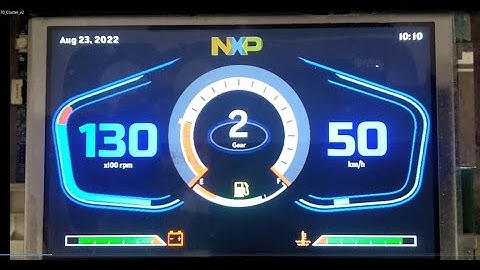 NXP : RT1170 : LVGL : Digital cluster - 3 : TFT Parallel RGB 800*480