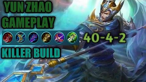 KILLER YUN ZHAO BUILD - MOBILE LEGENDS GAMEPLAY