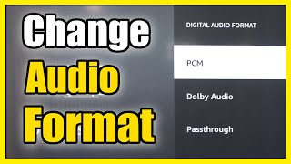 how to fix no sound & change audio output format on amazon fire tv (fast method)