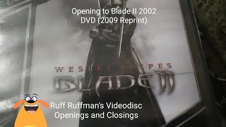 Opening To Blade Ii 2002 2004 Dvd 2009 Reprint
