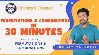 #11 | Permutations & Combinations | Aptitude in 30 Minutes | UPSC CSAT | Christy Varghese