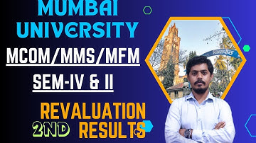 MCom l MMS l MFM l Revaluation Results 2nd Half 2023l Mumbai University l Mukund Sir