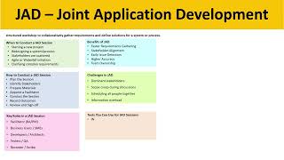 English | When to Conduct a JAD Session | JAD | Joint Application Development | AnalyticMindAcademy screenshot 5