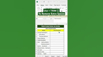 How to Remove Extra Spaces in #excel