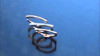 Amber Stack Rings With Stones