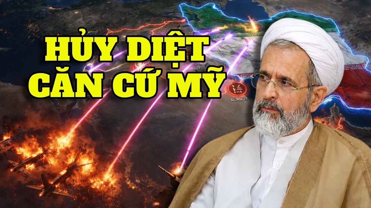 Iran trả đũa kinh hoàng thiêu rụi căn cứ không quân lớn nhất của Mỹ tại Trung Đông