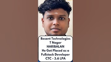 Congratulations Haribalan 💐💐 | He Got placed as a Fullstack developer 👏🎉 #trending #jobplacement