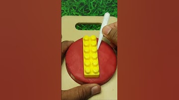 Squid Game Yellow Block • Dalgona Cookie Made out of Play Doh #shorts #squidgame #dalgona 274