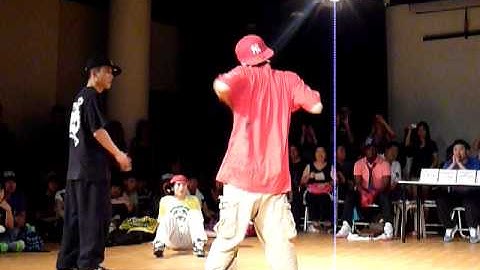 Floor The Love 2010 Hip Hop Finals - Jinu & Jrong vs Dong Woo & Bangster