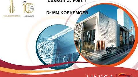 ONLINE LECTURE LML4807  LECTURE 5