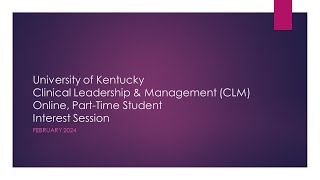 UK HealthCare Career Center Lunch and Learn (Feb. 2024)
