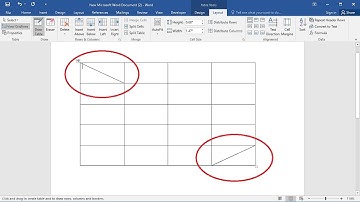 How to diagonally split a table cell in Word