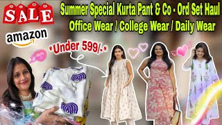 💫Latest Stylish Summer Special Kurta Set Haul💫Amazon Under 599/- Kurta Set💫
