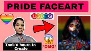PRIDE BODY PAINT TUTORIAL /Rainbow Face Paint