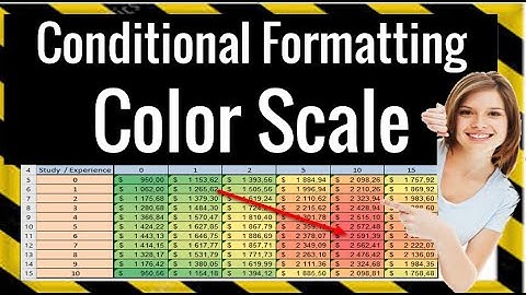 🆂🅾🅻🆅🅴🅳 ✔How to Use Color Scales in Excel (Conditional Formatting) | MS Office 365 | Get Smart