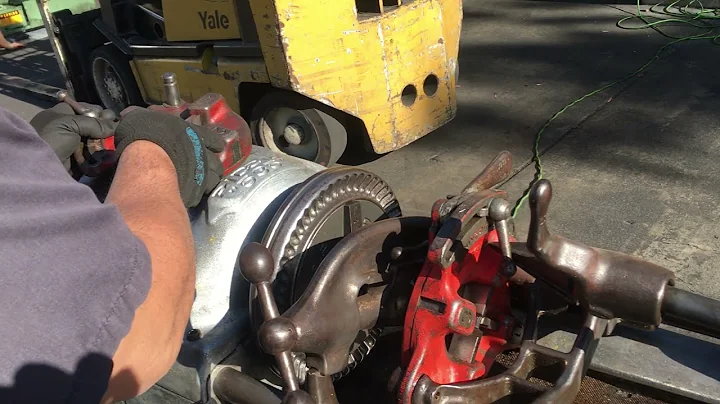 Ridgid 535 Pipe Threader Threading Machine 1/8” to 2” with Wheeled Cart