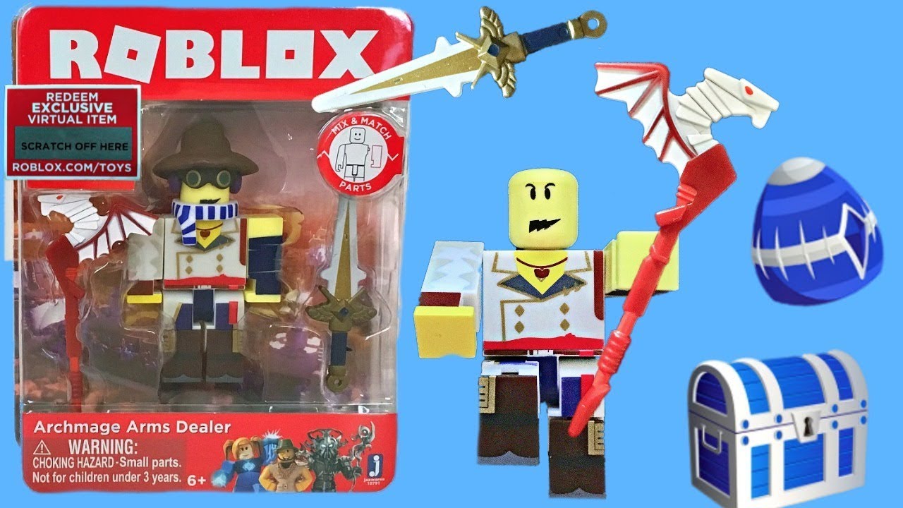 Roblox Toys Archmage Arms Dealer Series 4 Code Item Unboxing